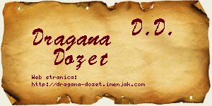Dragana Dozet vizit kartica